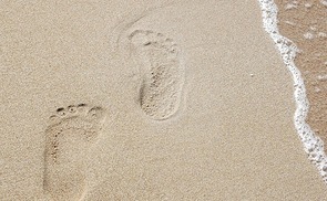 Spuren im Sand